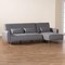 Baxton Studio Lanoma Contemporary Slate Grey Fabric Upholstered Convertible Sofa Bed 245-13753-ZORO - alternate 6